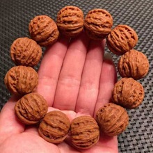 实物拍照猴头核桃雕刻 精品十六瓣灯笼瓜珠手串 男女同款文玩好物