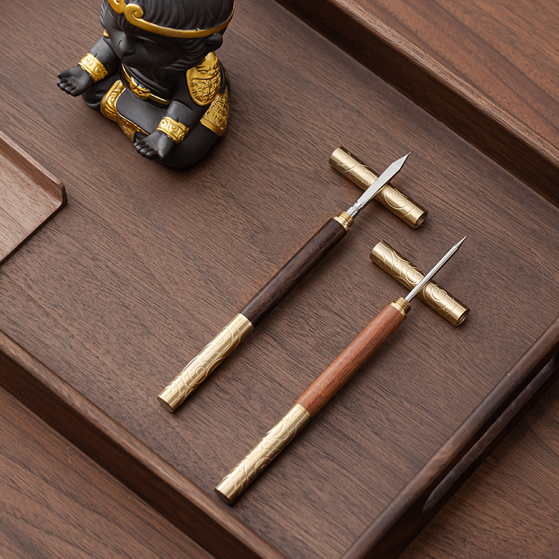 如意金箍棒两头用茶针茶刀普洱专用茶饼撬茶刀功夫茶具配件