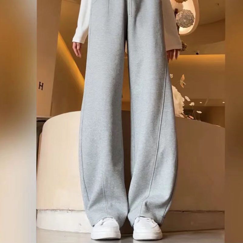 Banana Pants Women's 2023 New Common Thin Narrow Casual Wide-Leg Pants Fashionable Women's Pants Draping Effect Mop Pants Trousers