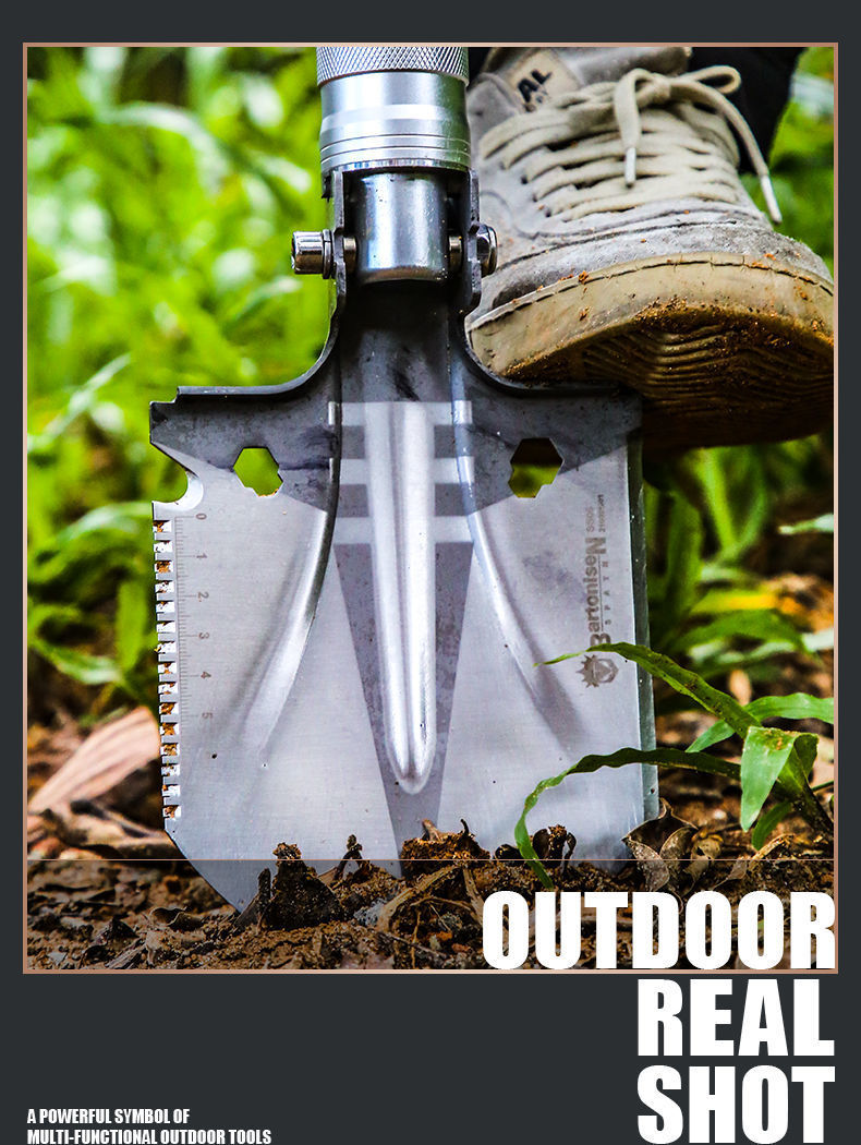 铁锹工兵铲钓鱼兵工铲子户外用品铲雪锹多功能军工铲特种兵锰钢