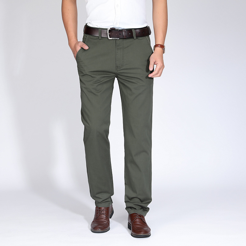 jeep spirit春夏薄款休闲裤男宽松直筒裤男裤子大码中高腰长裤026