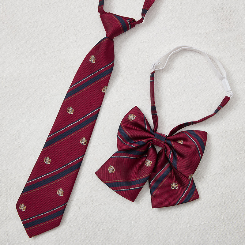 jk制服领带领结衬衫配饰校供男女学院风装饰红色领花免打甜美可爱