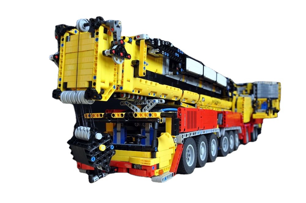 国产积木兼容乐高利勃海尔1750吊车全遥控拼装积木电动moc