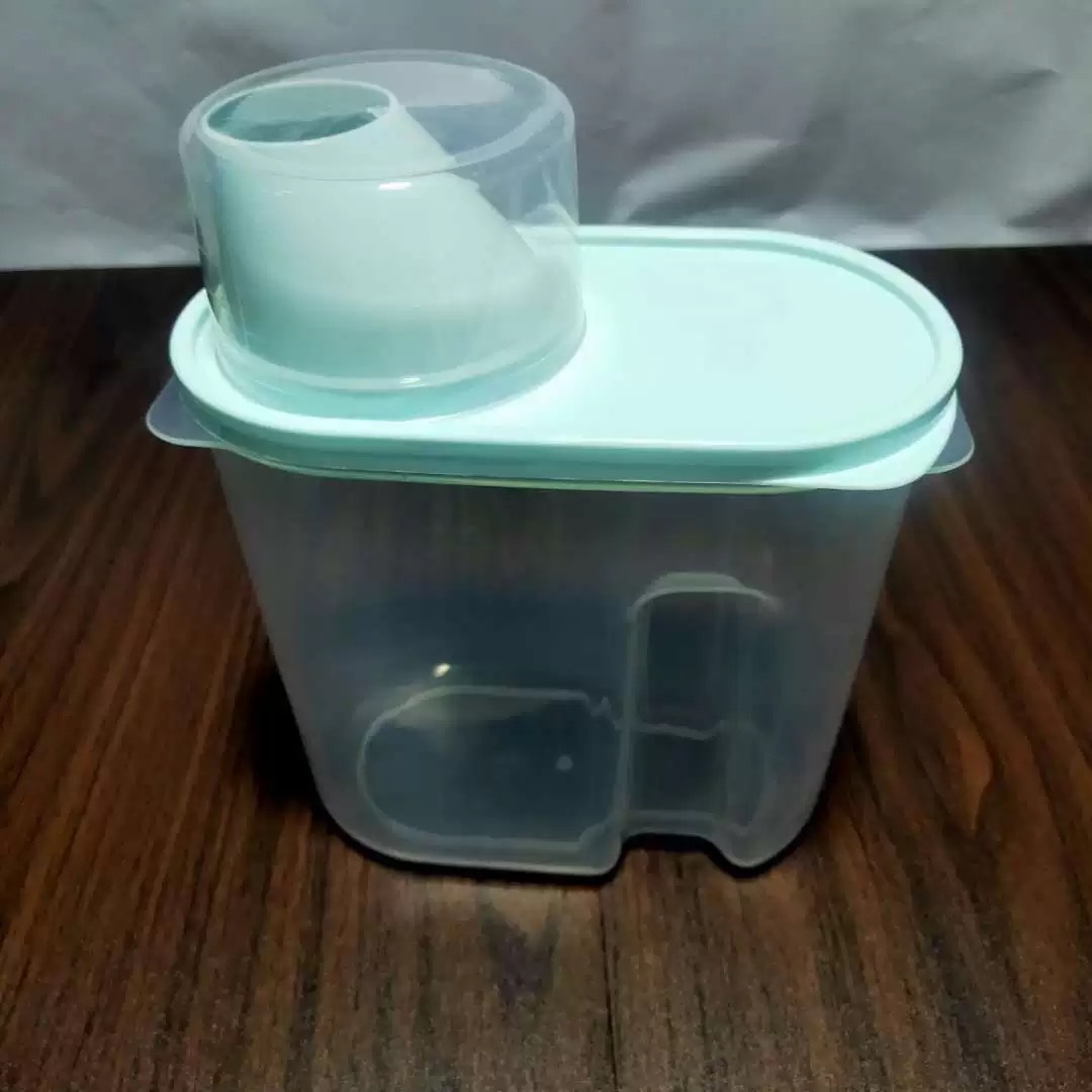 Household Transparent Cereals Storage Tank Food Dry Goods Kitchen Storage Box Sealed Plastic Cans Waterproof Cereal Can