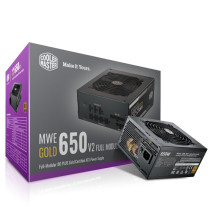 酷冷至尊MWE GOLD 650W V2金牌台式机主机ATX电脑电源全模组650W