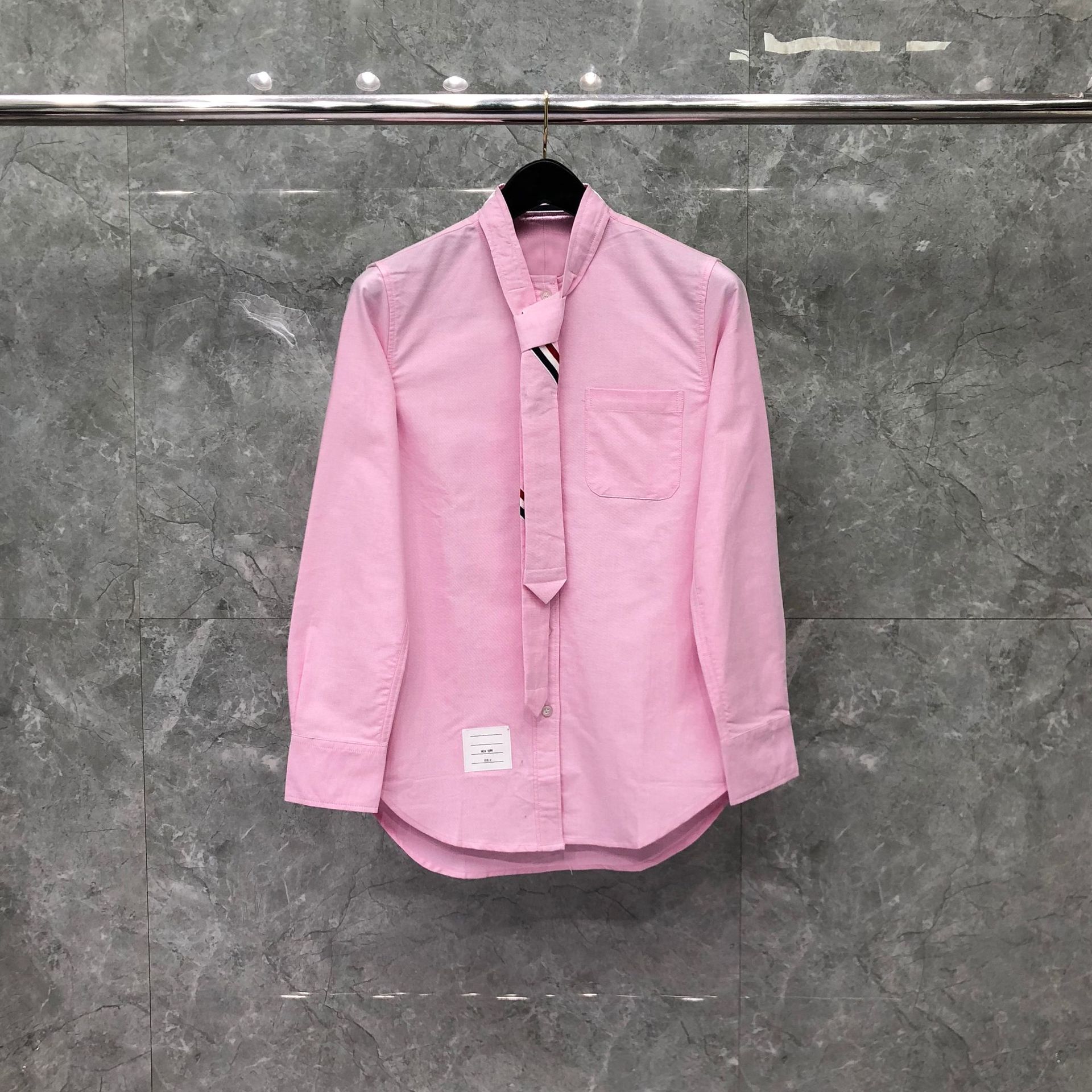 品牌代工厂直营 tb领带衬衫-粉红色