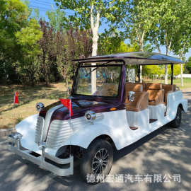 景区楼盘接待电动老爷车电动观光车景区观光车景区摆渡车8-11座
