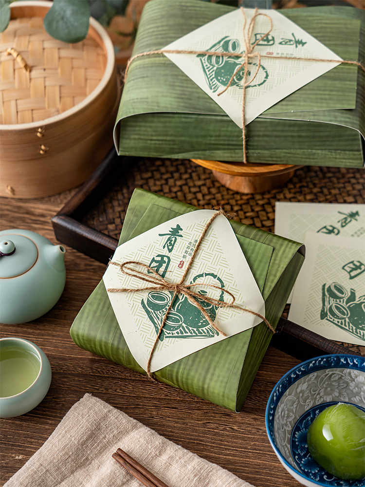 古风创意手工艾草青团包装盒清明果打包盒手提烘焙礼盒绿豆糕盒子