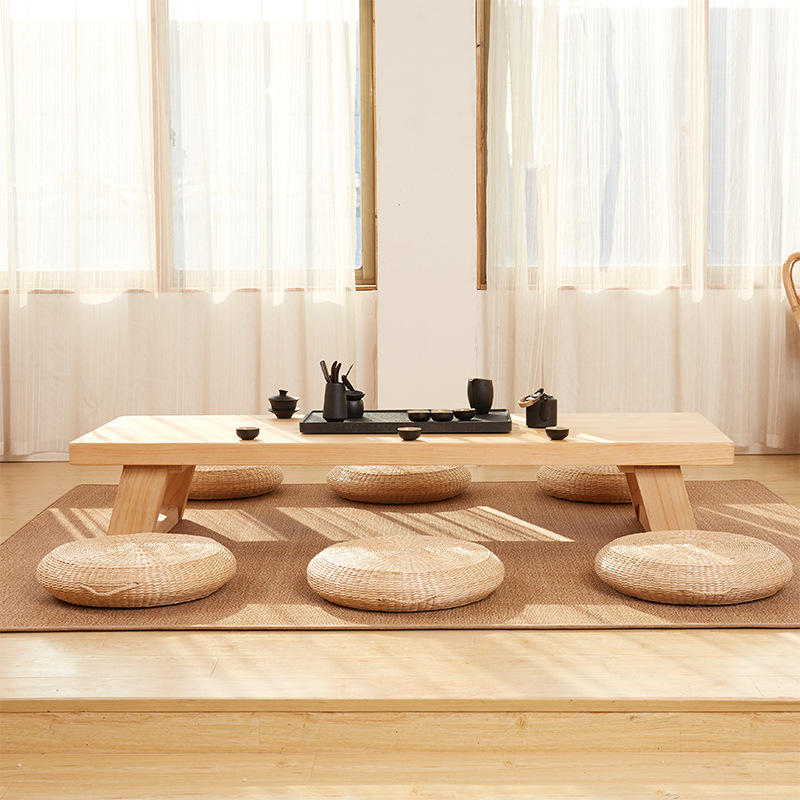 茶台实木茶桌禅意日式茶艺茶道桌子坐地小矮桌炕几新中式民宿茶几