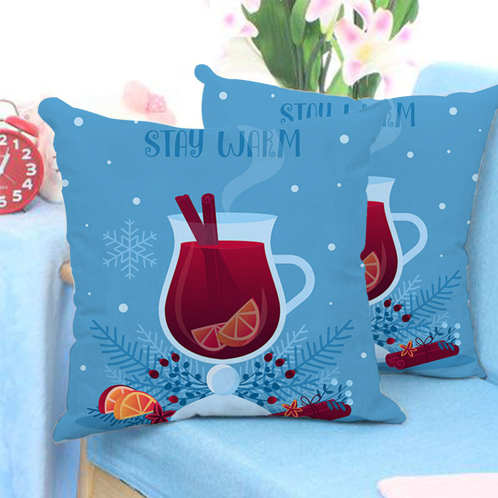 3d数码印花圣诞定制抱枕支持跨境电商来图定制支持一件代发