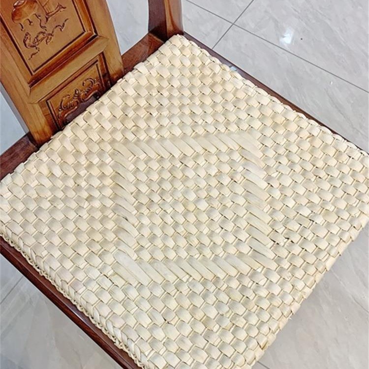 草编蒲团方形坐垫玉米叶编织隔热透气草编垫子拜佛禅修静坐飘窗垫