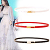 Belt lady Self cultivation Striae Slim belt decorate Korean Edition Smooth buckle decorate skirt sweater shirt Belt lady Self cultivation Striae Slim belt decorate Korean Edition Smooth buckle decorate skirt sweater shirt
