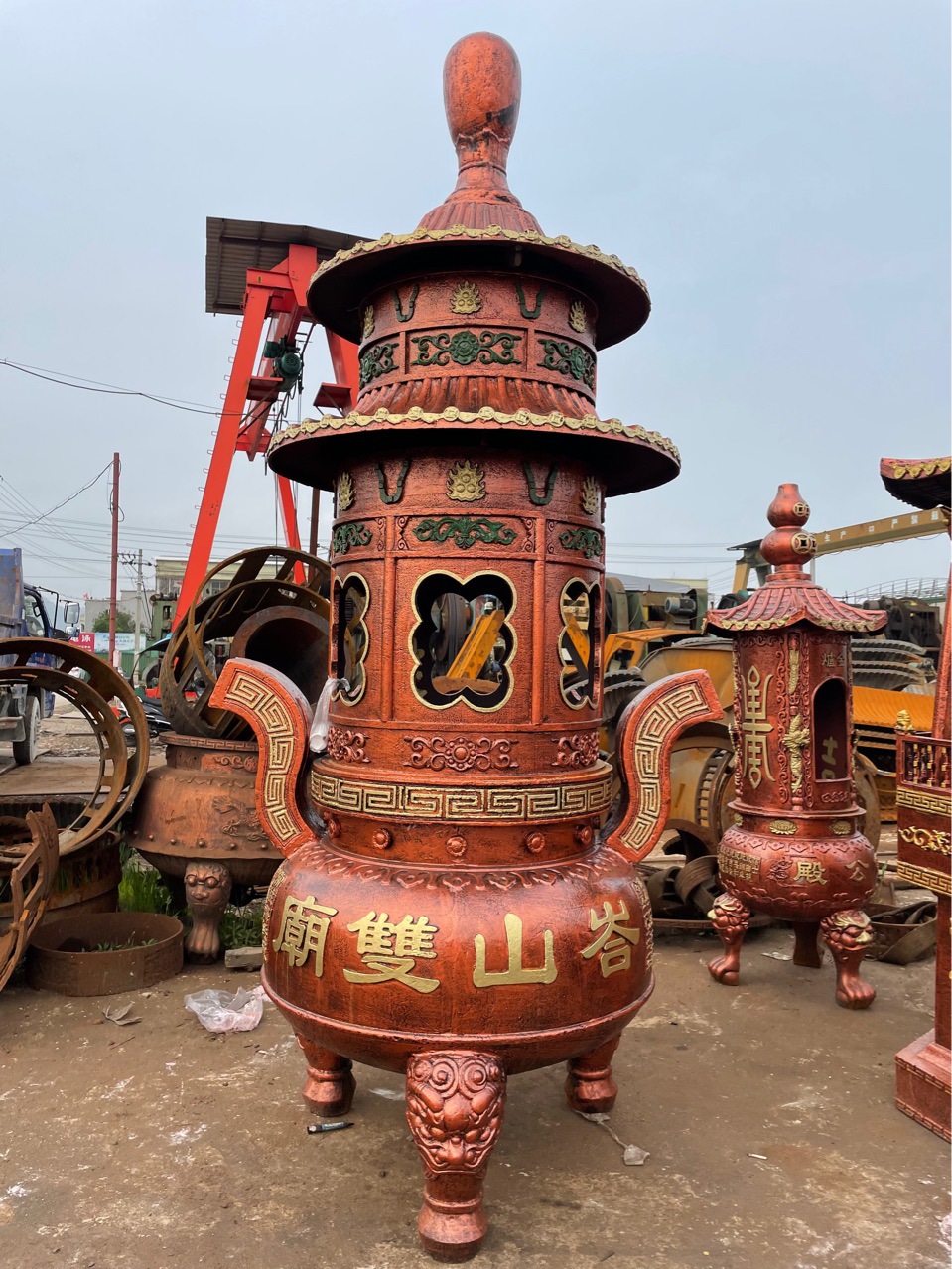 铸铁焚经炉烧纸炉室外大香炉寺院元宝炉宗祠堂化宝炉化钱炉烧金炉