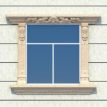 窗套模具罗马柱窗户模型欧式别墅方形线条水泥柱外墙窗线包边装饰