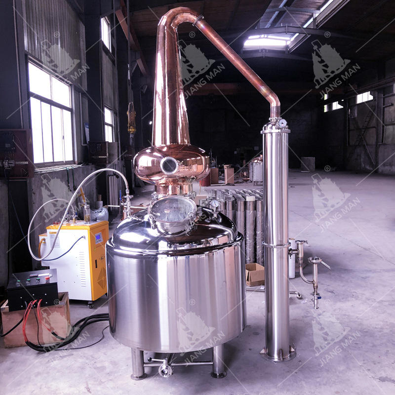 【酿酒设备】500l蒸馏设备威士忌蒸馏设备蒸馏器铜蒸馏系统定制款