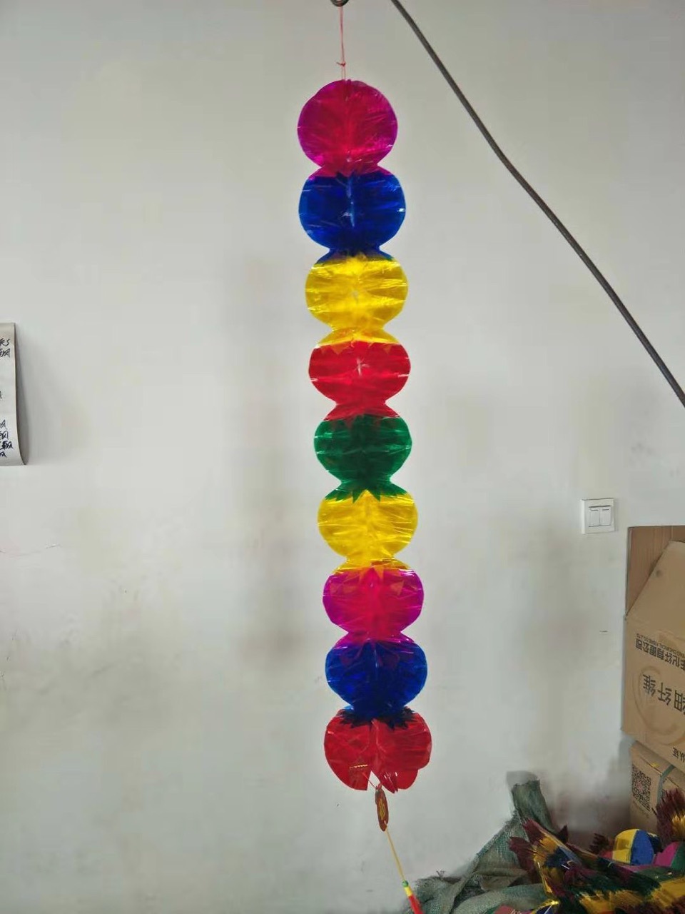 厂家批发彩色小九串九莲灯清明祭祀用品灵堂装饰