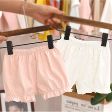 婴幼儿短裤夏装薄款裤子洋气外穿0-3岁1小童儿童女宝宝纯棉打底裤