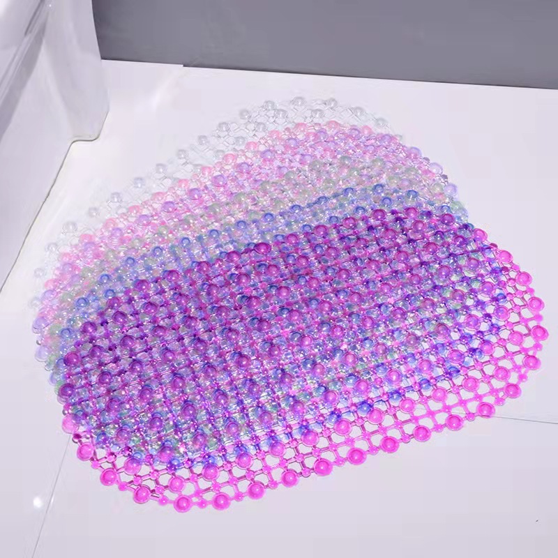 Transparent Water Beads Non-Slip Bathroom Mat Anti-Silp Mat of Bathtub Waterproof Gasket Shower Mat Lightweight Storage Mat