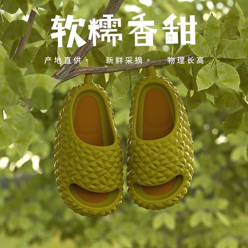 Women's Summer Durian Couple Home Slippers Men's Online Red Personality Fashion Outdoor Sandals Spot Wholesale