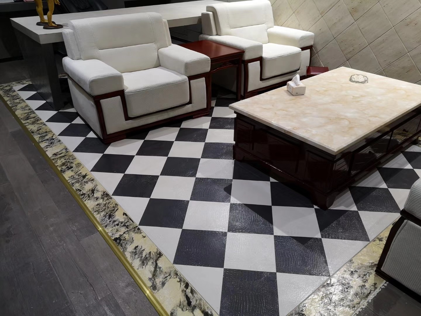 山东威海鳄鱼皮纹软瓷砖地板砖耐久外墙砖