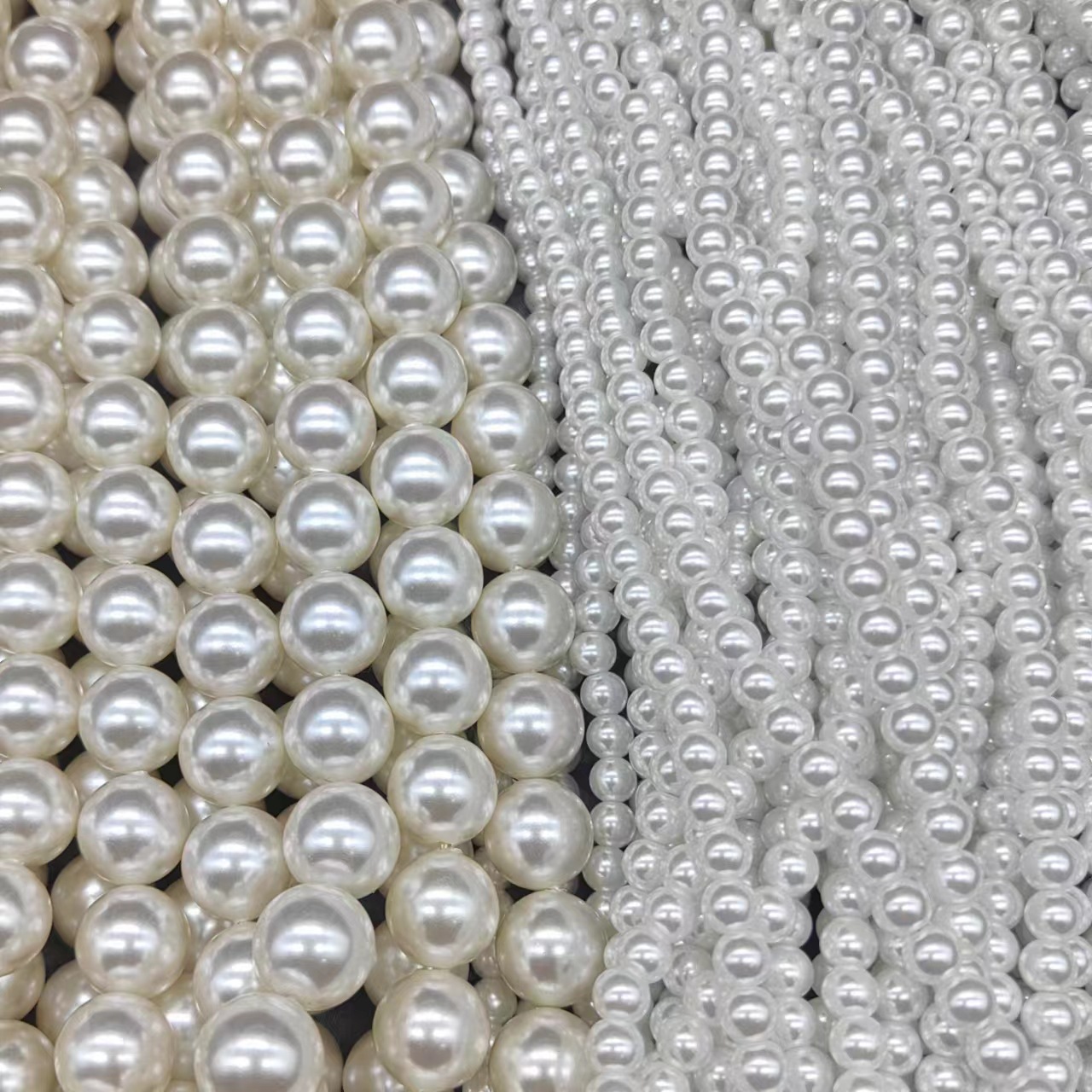 imitation shijia pearl 650 scattered beads white round imitation shell pearls tahitian beaded diy necklace bracelet accessories ornament
