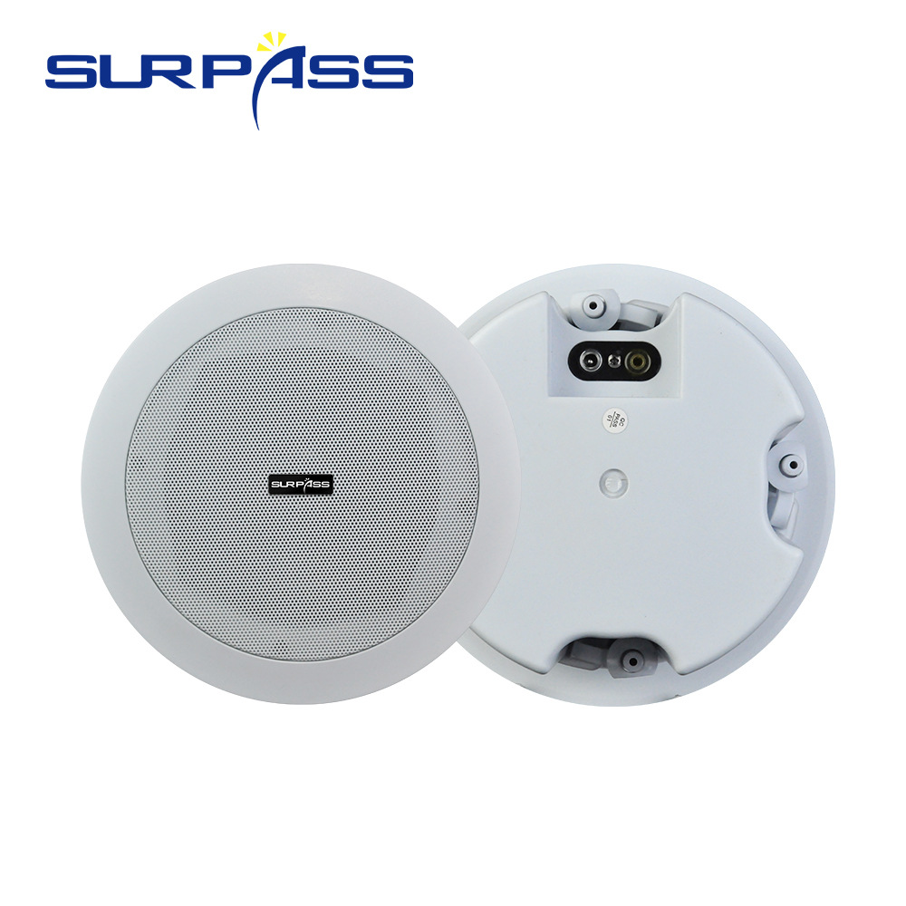 5寸吸顶同轴天花喇叭 店铺民宿酒店家庭影院背景音乐带功放吸喇叭