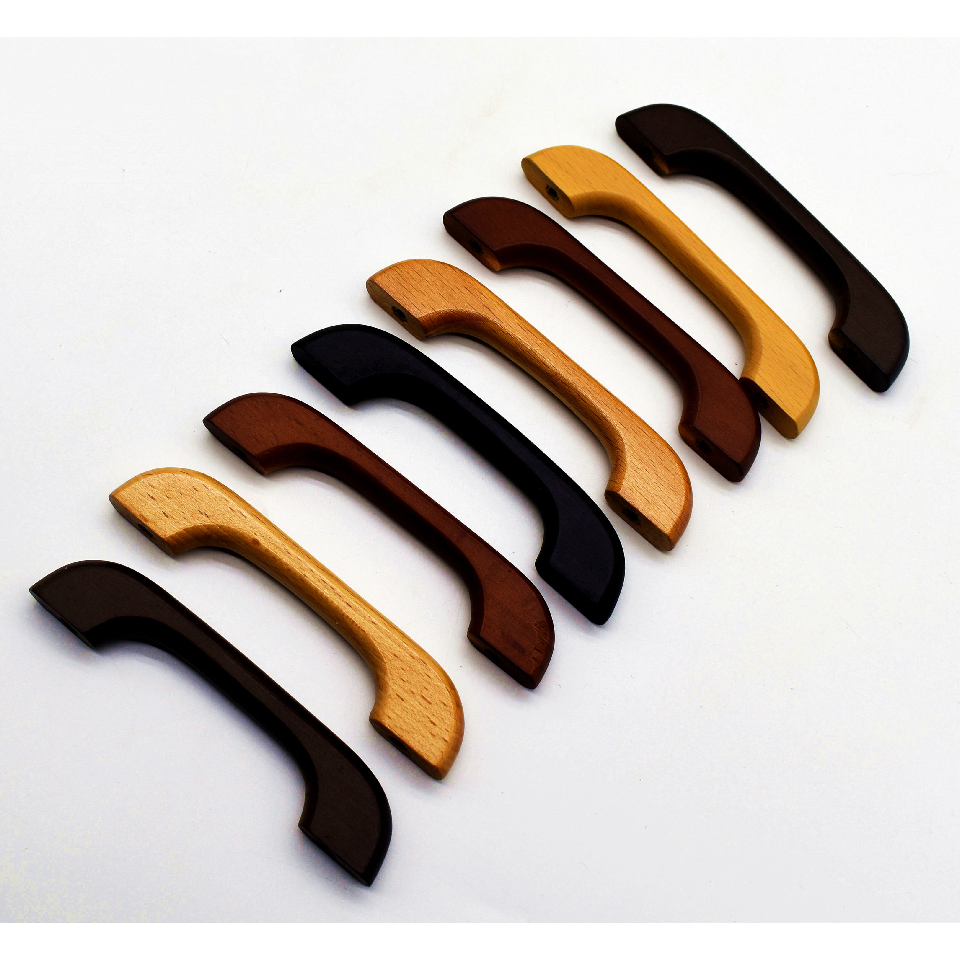 厂家直供专业橱柜桥型木拉手家居实木拉手衣柜抽屉拉手规格齐全