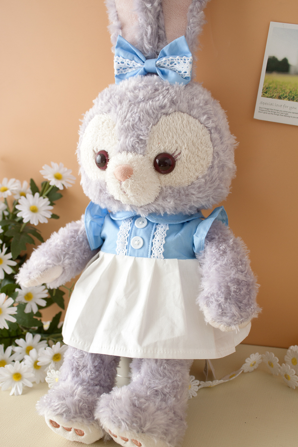 新款星黛露小清新蓝花边裙娃衣着替stella芭蕾兔毛绒公仔玩具换装