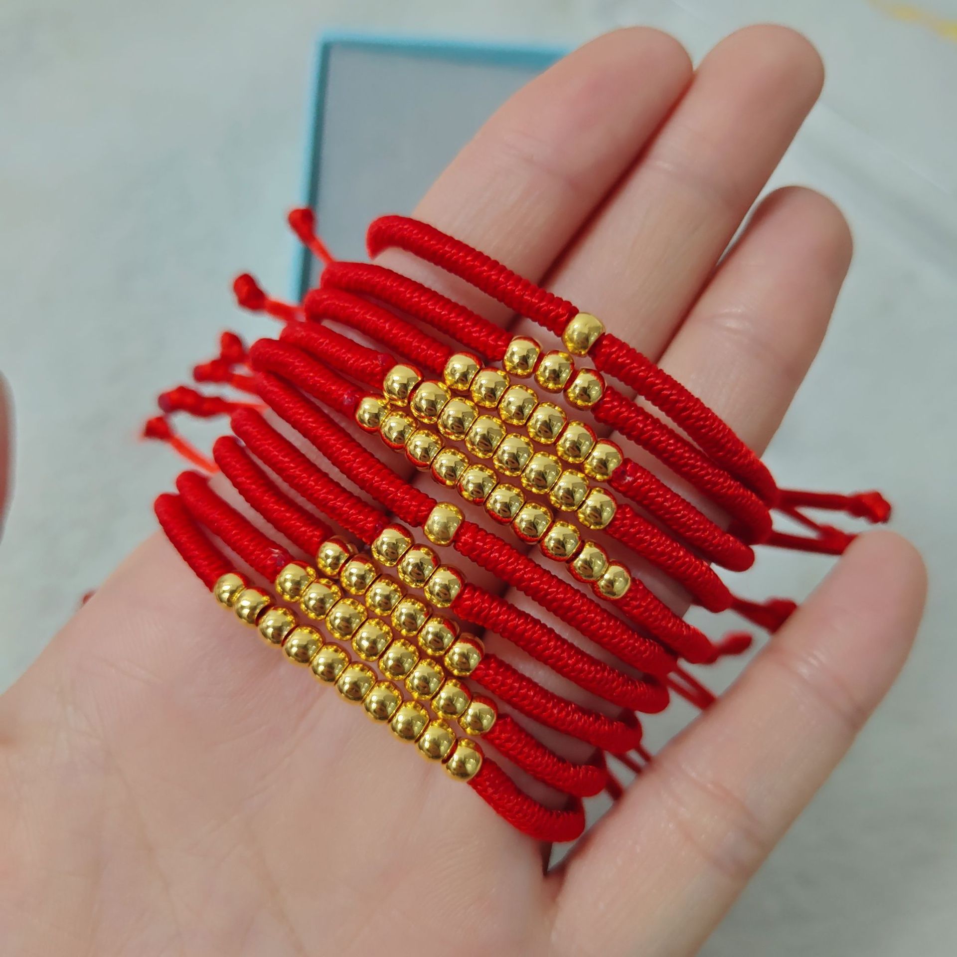 3d硬金足金999黄金小金珠转运珠戒指光珠手链手串男女配珠散珠diy