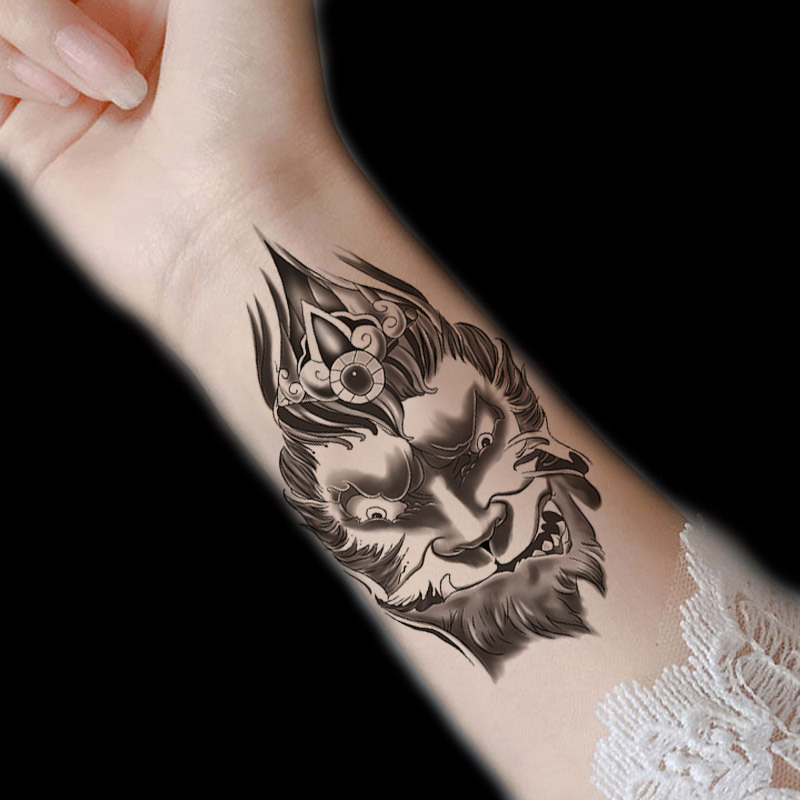 暗黑孙悟空半臂持久系类纹身一次性刺青贴纸