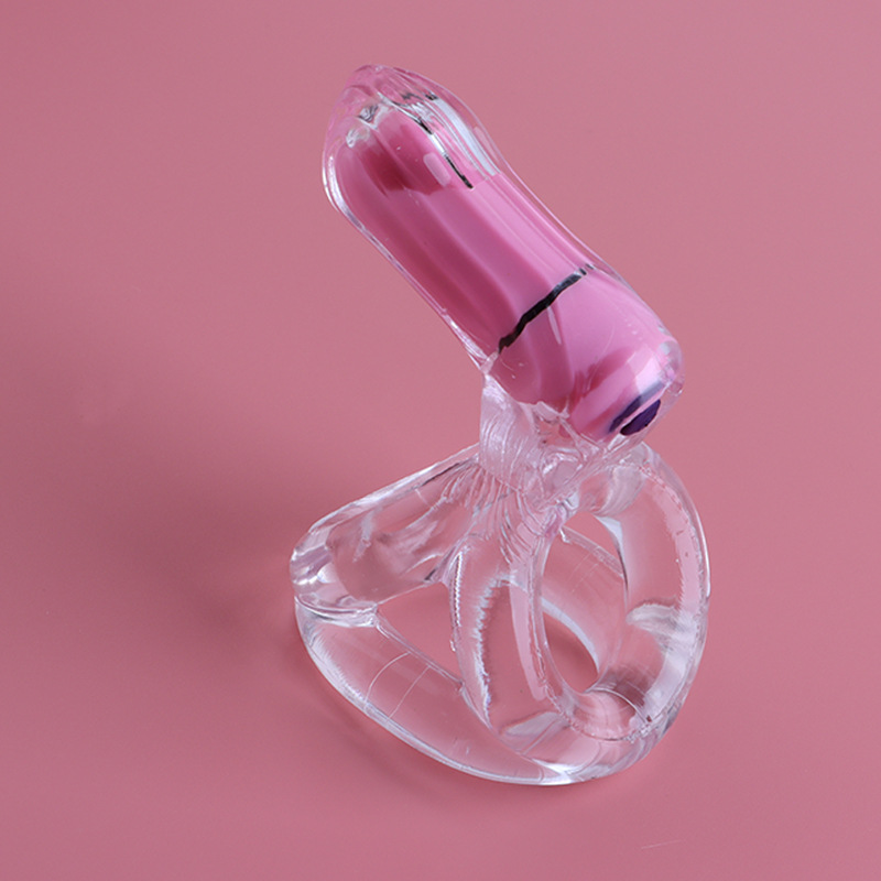 男用双环 舌头震动环 锁精环 阴蒂刺激调情趣器具成人用品50克