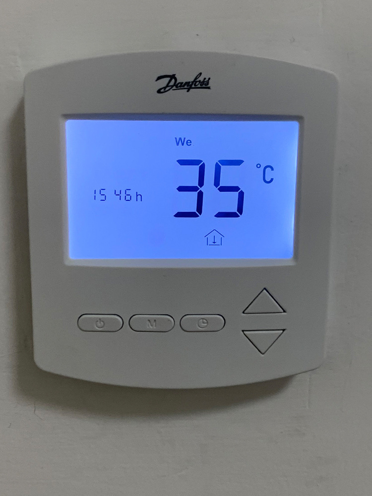 danfoss丹佛斯温控器电地暖地热控制开关efit440 可编程双温双控