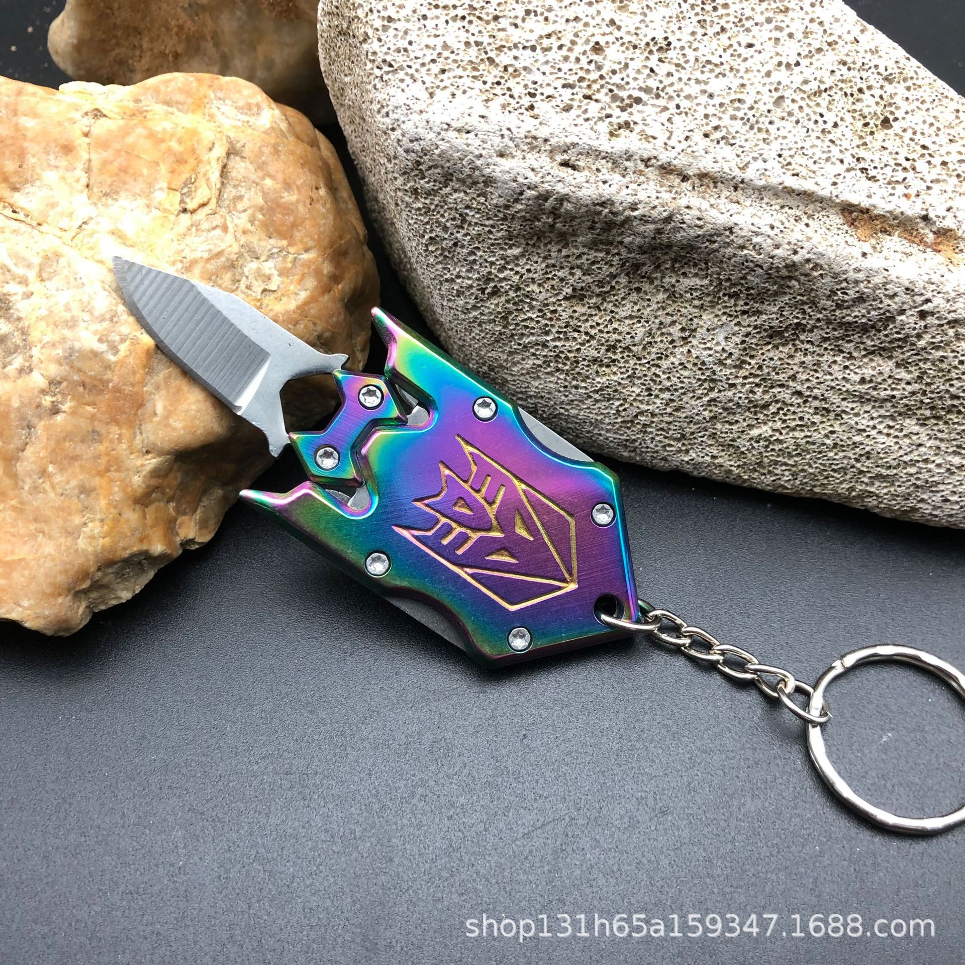 户外项链刀迷你折叠小刀变形刀钥匙扣刀防身刀随身小刀便携带小刀