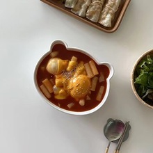 韩式可爱创意小熊头面碗汤碗水果沙拉冰淇淋布丁碗饭碗现货