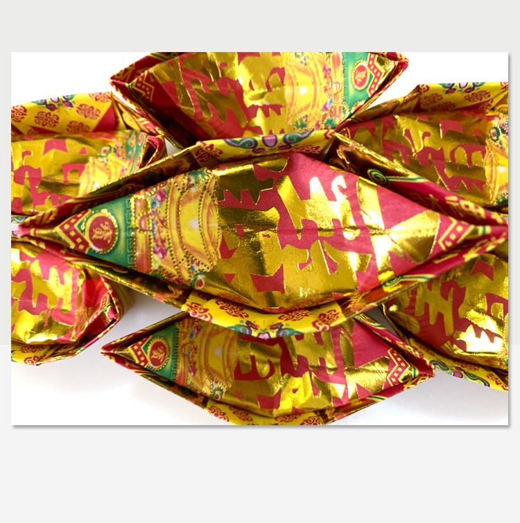 烫金锡箔彩金纸手工元宝成品烧纸钱道宗教祭祀拜神用品批发厂家