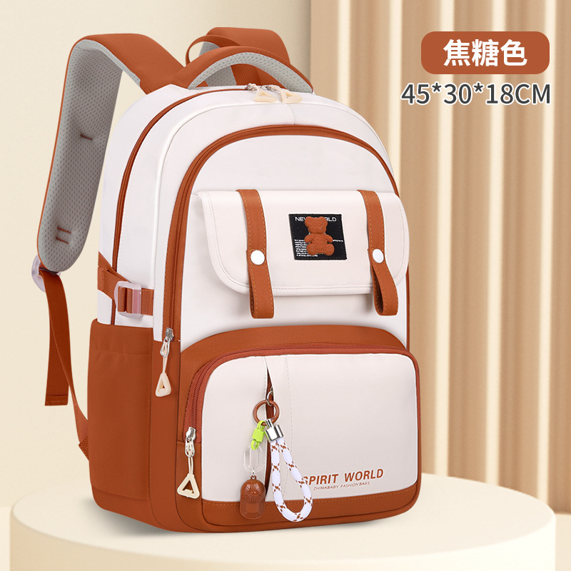 New Primary School Student Schoolbag Male 6-12 Years Old Lightweight Casual Children's Bags Large Capacity Student Backpack