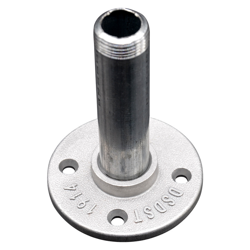 新品复古法兰盘底座铝合金法兰盘工艺品loft配件4分6分法兰片