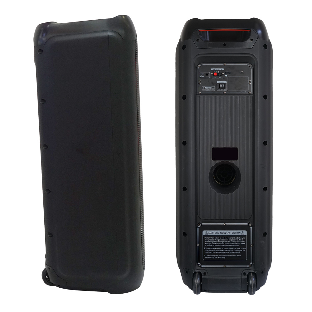 特美声大功率tws爆款双12寸户外蓝牙音箱带内置大容量电池飞扬音响