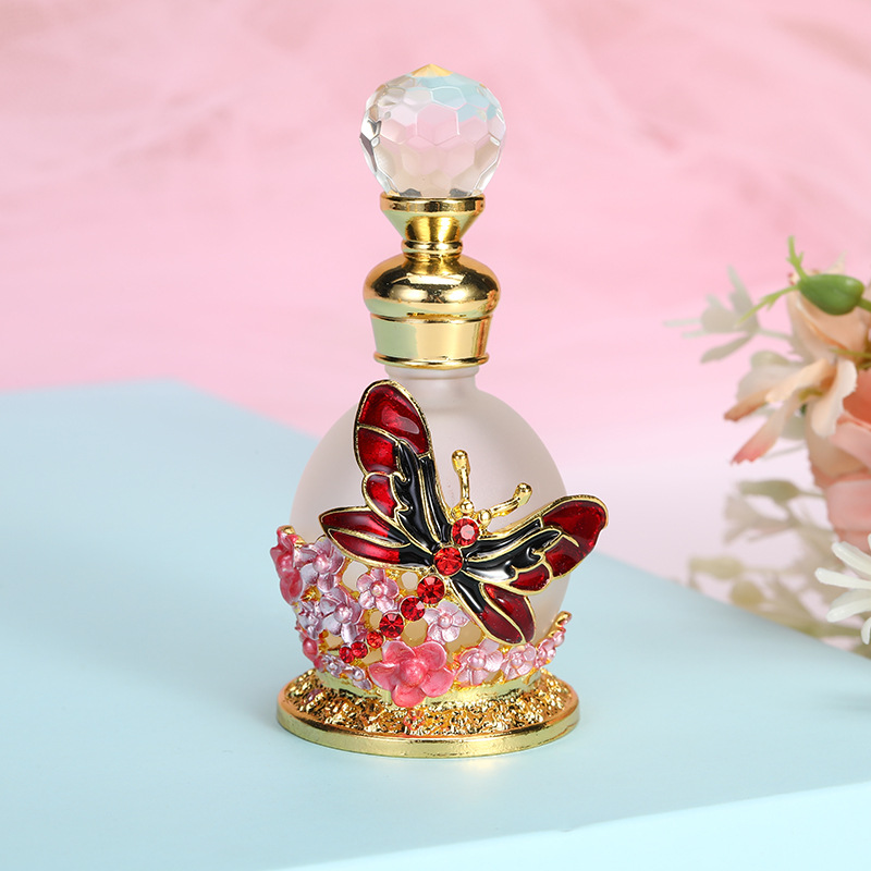 Sale 15ml Berlin Girls Jo Malone Perfume Bottle Arabic Style Butterfly Dragonfly Painting Oil Spot Drill