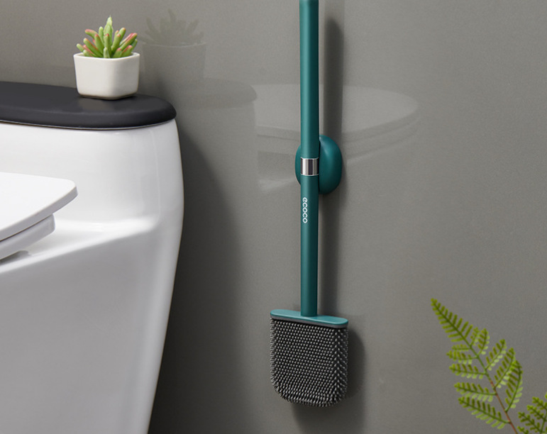 Toilet Cleaning Long Handle Soft Rubber Brush