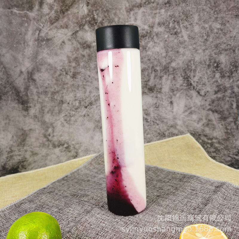 一次性330ml网红手摇酸奶杯牛奶酵素杯创意饮料果汁塑料瓶外卖