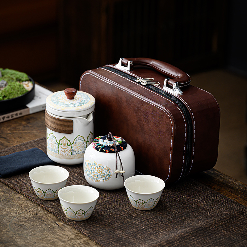 Travel Tea Set Portable Kung Fu Tea Set Wholesale Japanese Outdoor Quick Cup Holiday Company Business Gifts