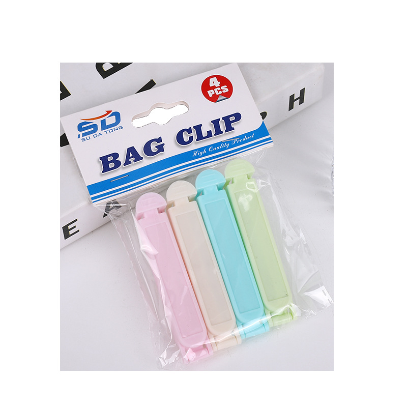 Plastic Food Bags Sealing Clip Milk Powder Tea Sealing Clip Sealing Clip Customizable Printed Logo Source Factory Shaft