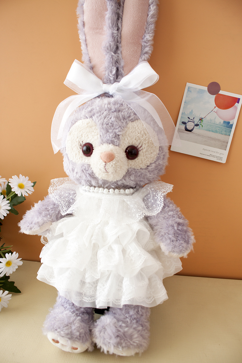 新款星黛露娃衣珍珠链白色婚纱着替stella芭蕾兔毛绒公仔玩具换装