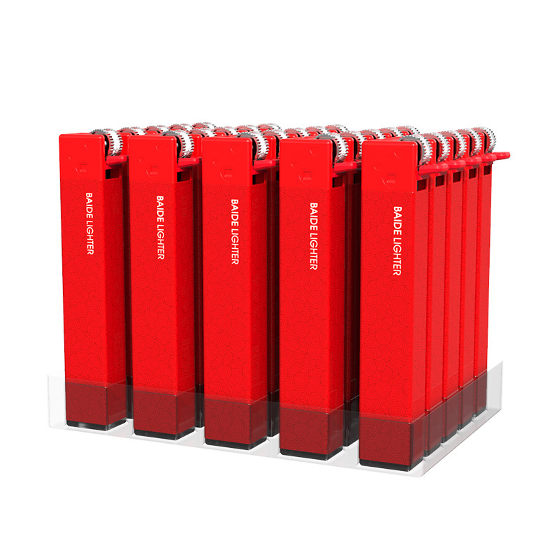 百得f07细款砂轮 打火机 红红火火新年中国红 加厚防爆 批发-阿里巴巴