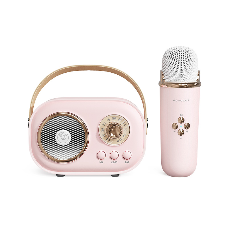 New Karaoke Bluetooth Speaker with Microphone Karaoke Portable Mini Hand Gift Children Small Speaker