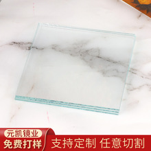 厂家供应方形透明玻璃镜片加工圆形方形异形各种梳妆玻璃镜片