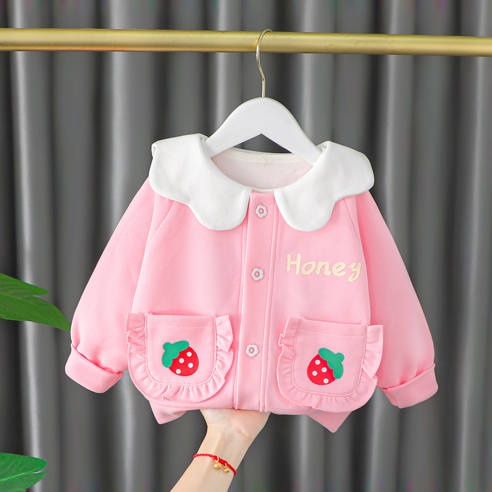 女童外套春秋洋气时髦儿童衣服春季婴儿上衣小童女孩一岁宝宝春装