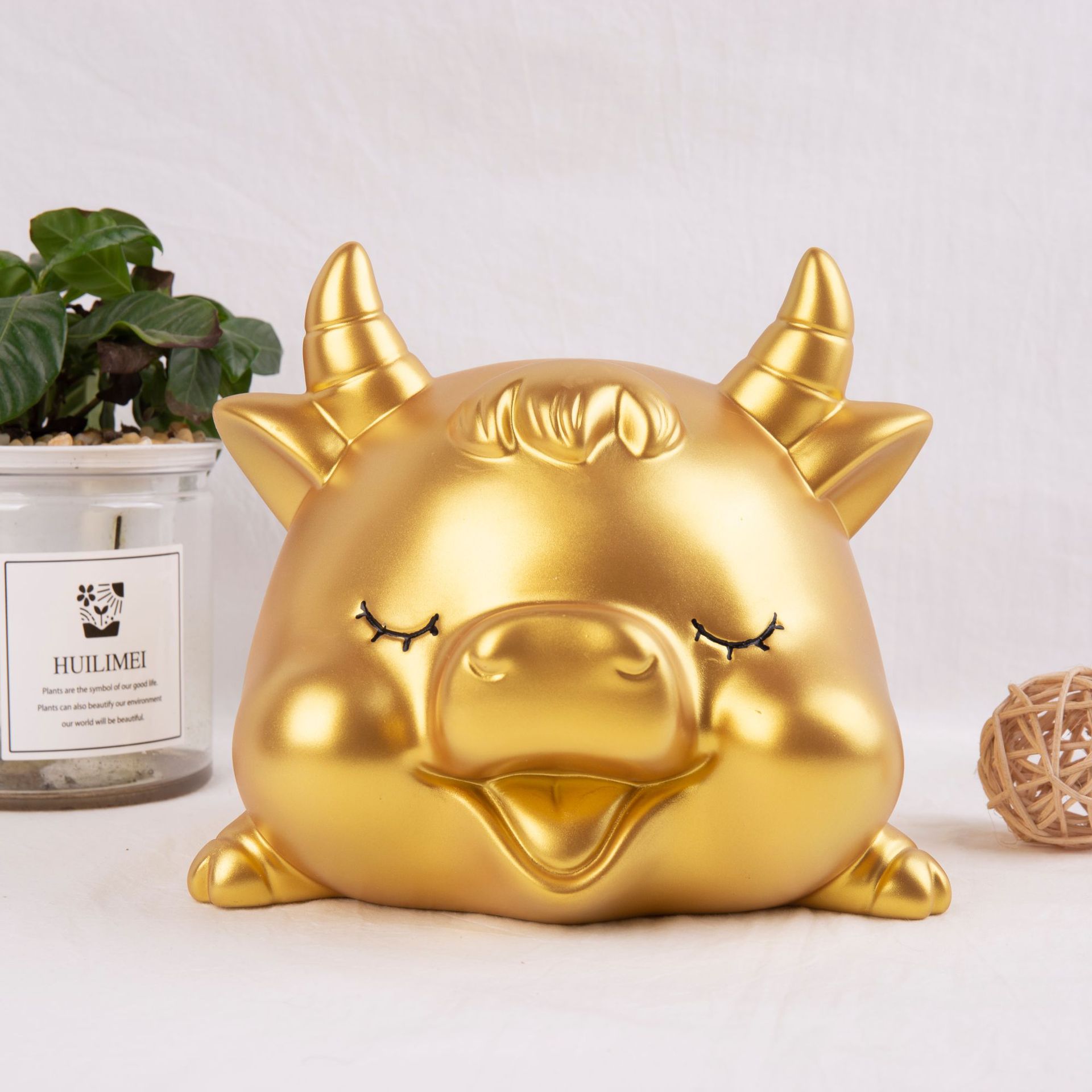 牛年吉祥物金牛存钱罐创意礼品儿童玩具牛储蓄罐牛摆件