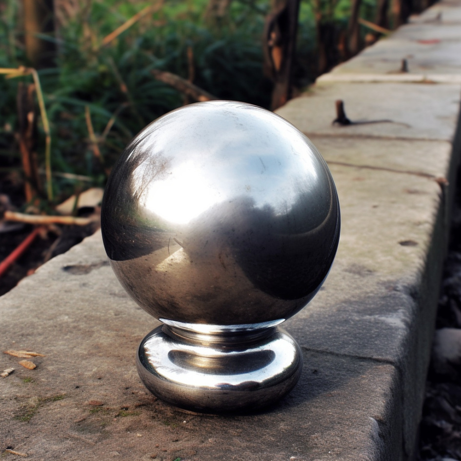 201/304/316不锈钢连体球空心圆球带底座焊接楼梯扶手装饰球